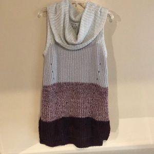 Slouch Neck Sleeveless Sweater